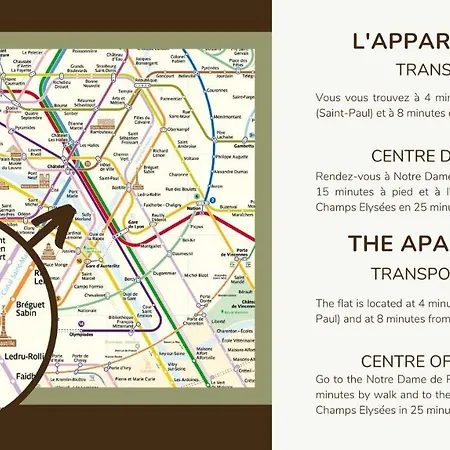 New&renovated Cosy Flat In The Marais !!! 4pers * Parigi